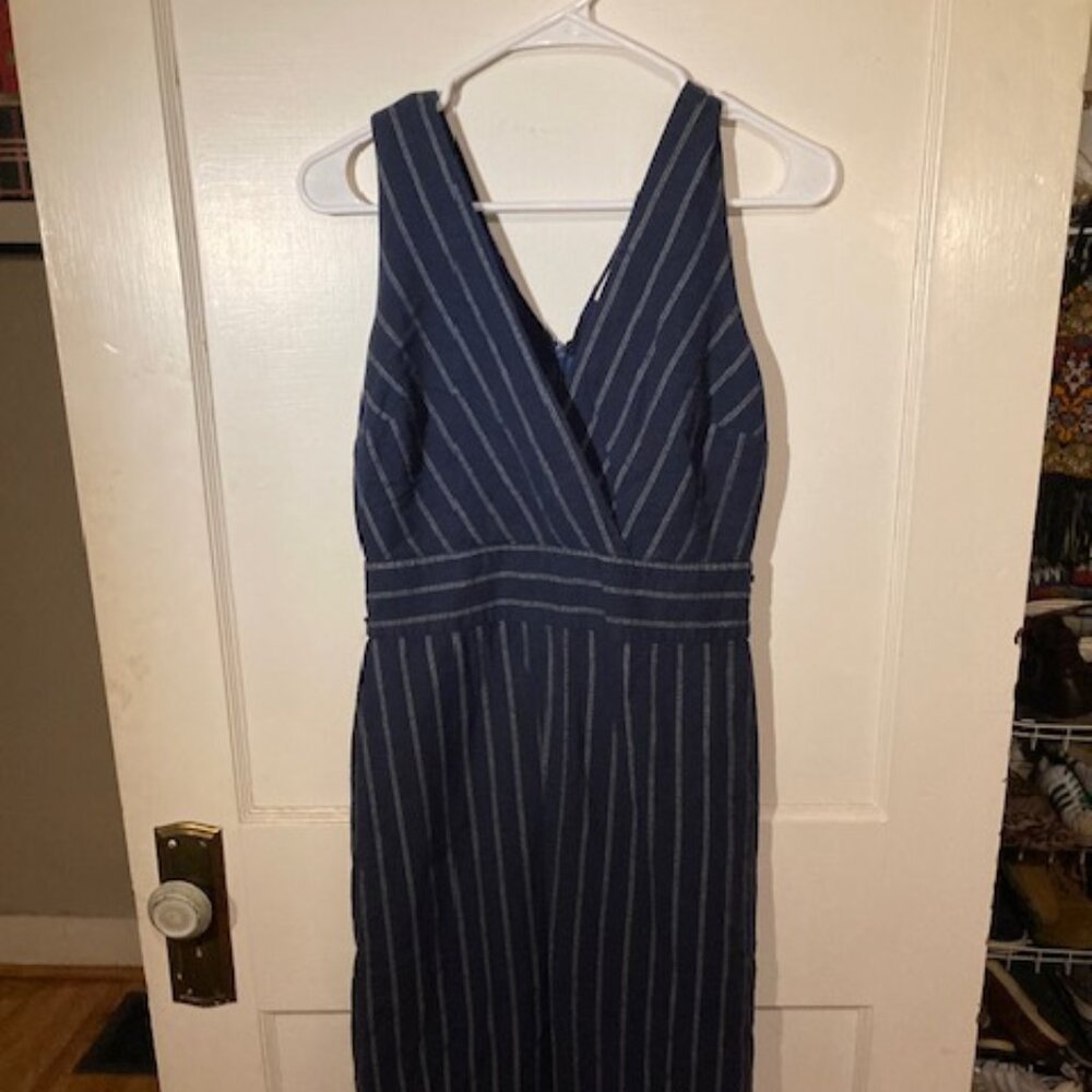 TCB Dark Blue Sleeveless Dress